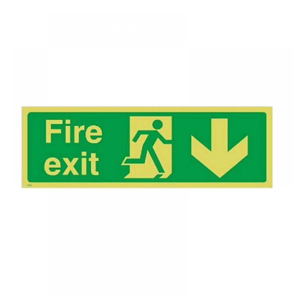 EMERGENCY EXIT Sign • Door Signs Store Office Shop Safety — Red+White 9x12" PVC 