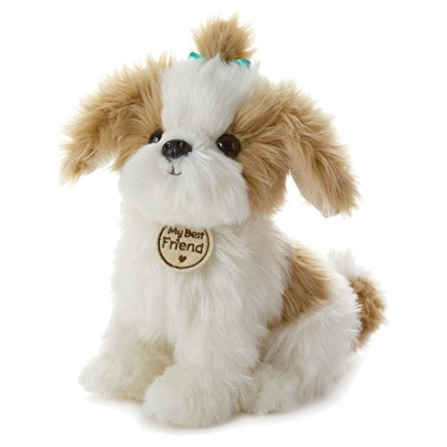 white shih tzu stuffed animal