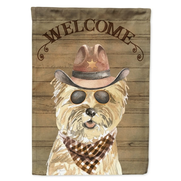 Carolines Treasures CK6299GF Cairn Terrier Country Dog Flag Garden Size  Small multicolor