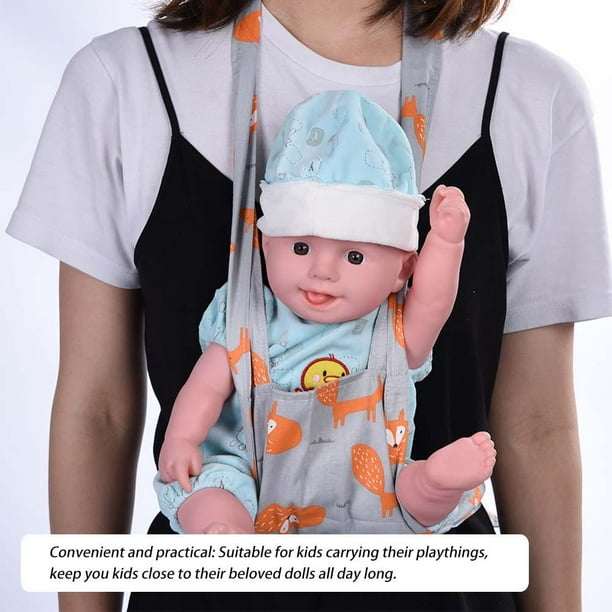 Mgaxyff Cotton Baby Doll Carrier Convenient Shoulder Sling Kids Toy
