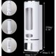 thumbnail image 2 of Dispensador de Jabón Manual de Pared ABS para Champú o Gel Limpiador de Manos 400ml, Blanco, 2 of 5