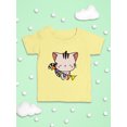 thumbnail image 3 of Cute Kittyboo W Flags. T-Shirt Infant -Image by Shutterstock,  12 Months, 3 of 4
