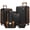 Black, variant on 6-Piece Expandable Hardside Luggage Set with Spinner Wheels & TSA Lock - Includes Duffel Bags,Cream