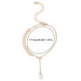 thumbnail image 2 of Bracelet Pendant Ajustable en Faux Perle avec Lien en Forme de Feuille, 2 of 10