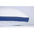 thumbnail image 3 of Lux Decor Collection Gusseted Quilted Bed Pillows - Set of 2 Premium Bed Pillows for Side Sleepers and Back Sleepers - 2 Pack (King Size, Navy Blue Gussets), 3 of 5