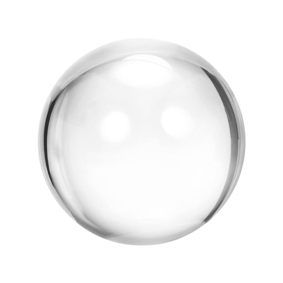 Unique Bargains 2.75'Contact Juggling Ball with Ball Bag Acrylic Clear