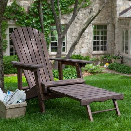 Big Daddy Reclining Adirondack Chair with Pull Out Ottoman 