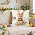 thumbnail image 3 of Easter Pillow Covers 18x18 Inches Polyester Linen Throw Pillow Case For Sofa Couch Living Room Bedroom Home Decor, 3 of 6