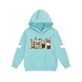 thumbnail image 5 of IUYRTFE Kids Halloween Hooded Sweatshirt Set Long Sleeve Pullover Two Piece Outfit Fall Winter Warm Casual Playwear Party Wear Toddler Boys Girls Clothing(Light Blue,4 Years), 5 of 5