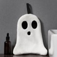 thumbnail image 5 of Ghost Hand Towel | Soft Absorbent Polyester | Thickened Festive Hangable Washcloth | White Decorative Halloween Bathroom Kitchen Towel | Cute Ghost Shape | 19x23x3cm | 1 Pack, 5 of 9