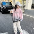 thumbnail image 2 of Sudadera con capucha holgada para niña, ropa para adolescentes, sudadera de moda para niños, sudadera con capucha, ropa de calle informal, Harajuku, genial, 6, 8, 10, 12, 14 años, 2 of 4