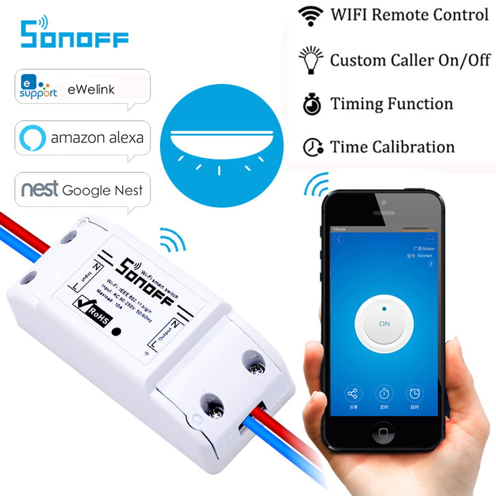 SONOFF 4CH Smart Home WiFi Wireless Switch Modul Monitor Für IOS Android C2L6
