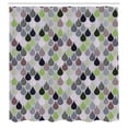 thumbnail image 3 of Ambesonne Geometric Shower Curtain, Raindrops Doodle Style, 69"Wx70"L, Lime Green, 3 of 3