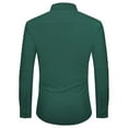 thumbnail image 2 of Youclos Men's Stretch Dress Shirts Long Sleeve Button Down Shirt Wrinkle-Free, 2 of 6