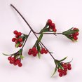 thumbnail image 4 of Christmas Berry Picks Realistic: 5PCS Artificial Berry Decor Faux Berries Stems, 4 of 10
