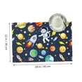 thumbnail image 3 of DouZhe Ensemble de 4 Sets de Table en Polyester, Motif Fusée Spatiale Astronaute, Résistants à la Chaleur pour Table à Manger, 12 Pouces x 18 Pouces, 3 of 6