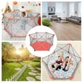 Odoland Baby Playard Fence, Safety 6Panel Baby Playpen Portable