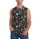 thumbnail image 1 of Balery Mushrooms Camisetas sin mangas para hombre, absorbe la humedad y protege contra el mal olor.-Small, 1 of 7
