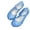 Blue, variant on SAWOBUUN Girls Princess Jelly Sandals Soft Sole Closed Toe Flat Breathable Waterproof Summer Beach Shoes