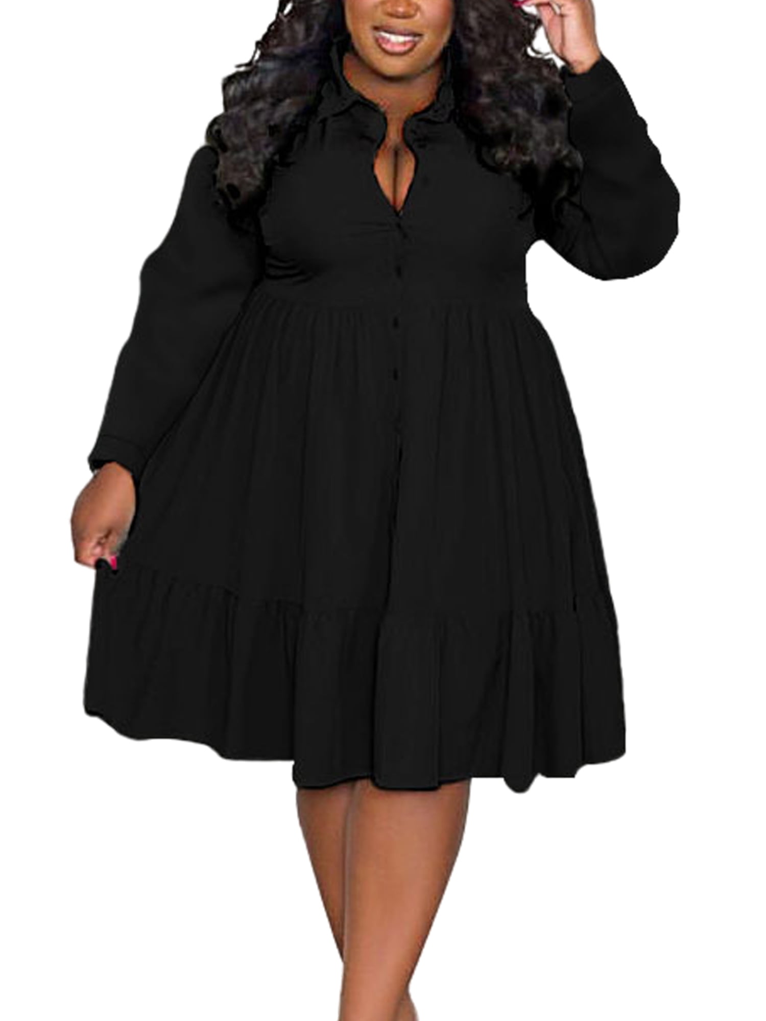 long frock with collar