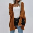 thumbnail image 2 of Fesfesfes Ladies Sweaters Cardigan Long Sleeve Casual Solid Color Outwear Women Coats Long Tops, 2 of 9