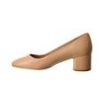 thumbnail image 2 of Stuart Weitzman Bridget 50 Block Leather Pump, 10, Beige, 2 of 5
