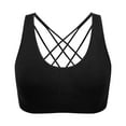 thumbnail image 2 of Durtebeua Women's Wireless Bra with Cooling Wirefree Padded Yoga Bra Crop Tops Sports Running Shirt, 2 of 3