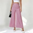 thumbnail image 5 of Lnmiateer Elegant High Waist Wide Leg Pants for Women Casual Dress Trousers Party Autumn, 5 of 5