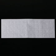 White Letters Arabic Layout Transparent Keyboard Sticker J5P9 No Reflection S6L4
