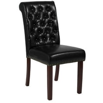 Flash Furniture Hercules Parsons Chair, Black Leathersoft