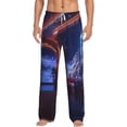 thumbnail image 2 of Lsque Futuristic Bar Space View Print Men's Pajama Pants, Lounge Pant - Comfortable Home Wear,Elastic Waistband, Stylish Design-XX-Large, 2 of 9