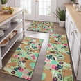 thumbnail image 2 of Boxer Dog and Flower Florals Kitchen Rugs Sets Of 3,Kitchen Runner Rugs Non Skid Washable,Decorative Kitchen Floor Mats for Kitchen,Sink,Laundry,17"x30"+ 17"x47" + 17"x59", 2 of 6