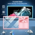 thumbnail image 2 of Compatible with Samsung Galaxy S23 Ultra Case Shockproof, Samsung S23 Ultra Phone Case Silicone with Slide Camera Lens Protector Cover Transparent Protective Cases for Women Girls (Pink Cyan), 2 of 12