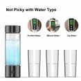thumbnail image 3 of BOKYAN Portable Hydrogen Water Bottle 460ML SPE PEM Technology for Boosting Metabolism and Immunity USB Rechargeable Black - 11.02 inches / 28.00 cm [cite: 6], 3 of 9