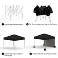 thumbnail image 5 of 10x10ft Pop Up Canopy Tent, Portable Outdoor Canopy Instant Shelter Commercial Canopies with Wheeled Carry Bag and 4 Sand Bags for Patio, Party, Events, Camping, 5 of 7