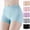 Black, variant on Underwear for Women Plus Size Boy Shorts No Show Seamless Panties Comfort Waist Elastic Ventilated Panty, Black, XXXL