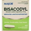 "Major Bisacodyl Laxative 10mg, 100ct Suppositories"