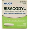 "Major Bisacodyl Laxative 10mg, 100ct Suppositories"