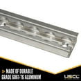 thumbnail image 2 of US Cargo Control Flanged L-Track, 8 Ft Aluminum L Track Rail for Recessed Installation for  Versatile Trailer Tie Down Track in Enclosed Trailers, Utility Trailers or Truck Beds, 2 of 7