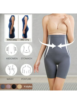 Women's Shapewear Shorts Panties Tummy Control Plus Size Thigh Slimmer High  Waist, Beige, L