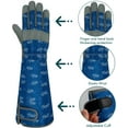 thumbnail image 6 of Long Gardening Gloves for Women Thorn Proof Leather Garden Gloves Breathable Working Gloves for Women Yard Outdoor, 6 of 14