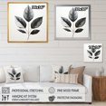 thumbnail image 4 of Designart "Outlined In Black Onyx Leaf" Leaves Canvas Prints, 4 of 7
