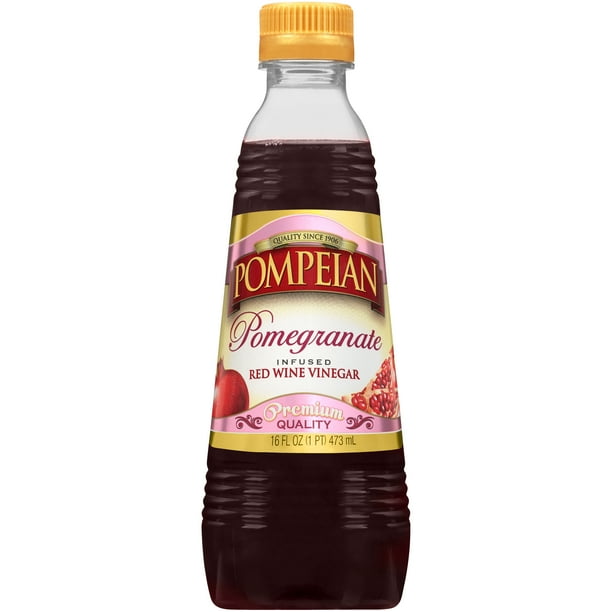 Pompeian Red Wine Vinegar with Pomegranate, 16 fl oz