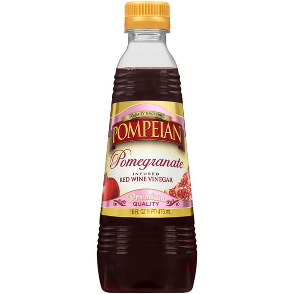 Pompeian Red Wine Vinegar with Pomegranate, 16 fl oz