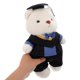 thumbnail image 3 of Graduation Season Toy Graduation Bear Plush Toy For Ceremonies White Plush Stuffed Animal 1Set, 3 of 5