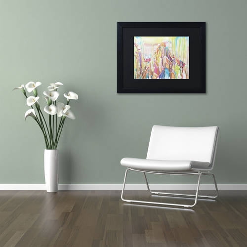 Trademark Fine Art "Sedona" Canvas Art by Lauren Moss Black Matte, Black Frame