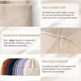 thumbnail image 5 of 3 Pack Satin Lined Winter Beanie Hats,Silk Lined Beanie Knit Soft Warm Cuffed Hat for Women Men Color 3, 5 of 6