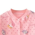 thumbnail image 4 of Conjuntos de blusas y camisas de manga larga y cuello redondo para niños, ropa de dormir para el hogar de dos piezas de color sólido con manga larga y cuello redondo para niñas, parte superior de poli, 4 of 5