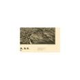 thumbnail image 2 of Historic Panoramic View - Sidney New York - Burleigh 1887 - Vintage Wall Art, 2 of 4