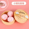 thumbnail image 1 of Steamed Bun Squishy Toy Set for and Sensory Play with Asian Bao Design, 1 of 3